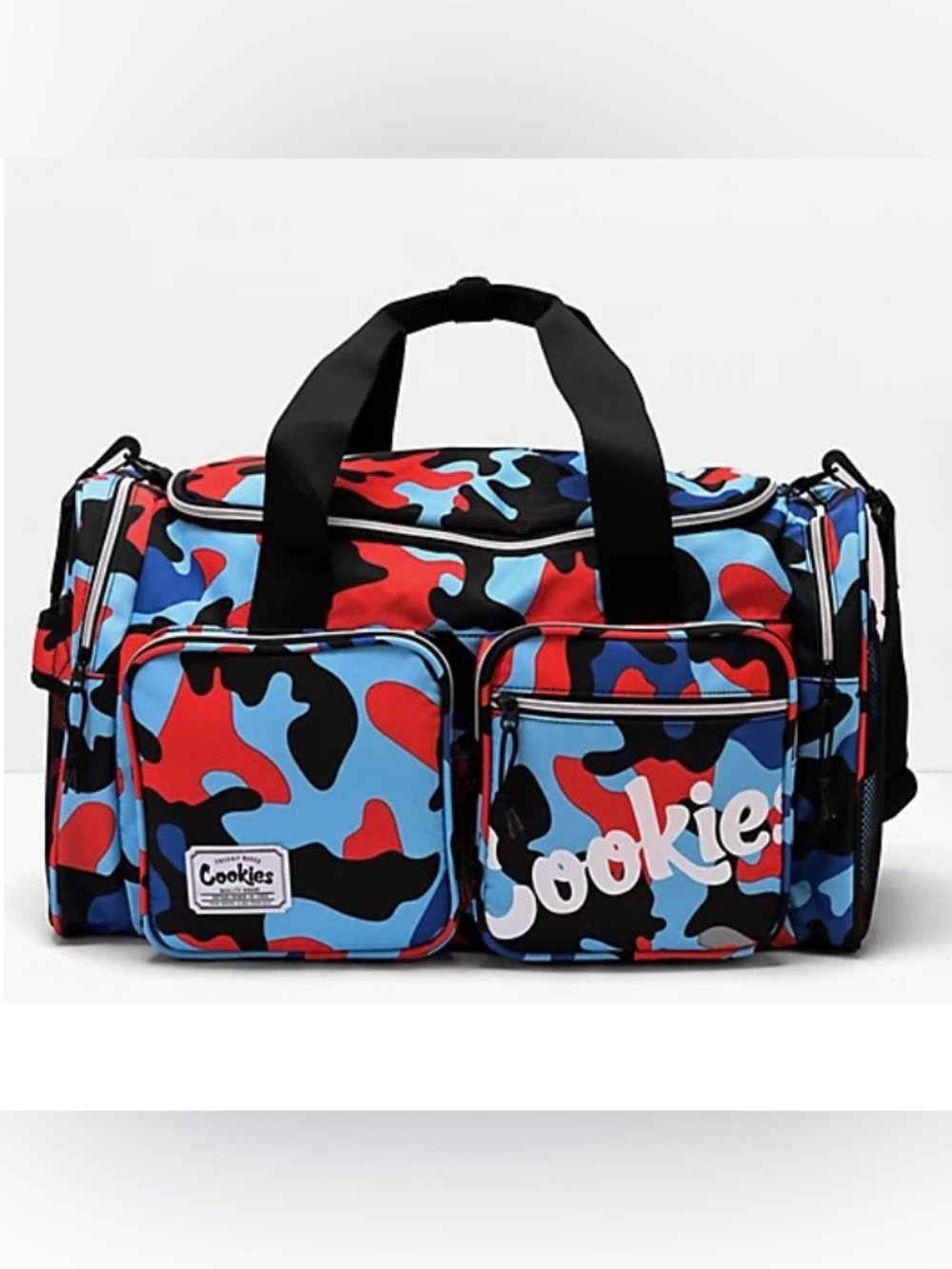 Cookies Heritage Smell Proof Blue Camo Duffel Bag